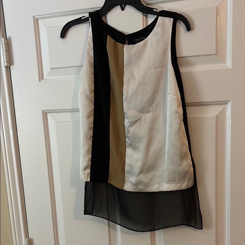 White House Black Market Asymmetrical Tank Top